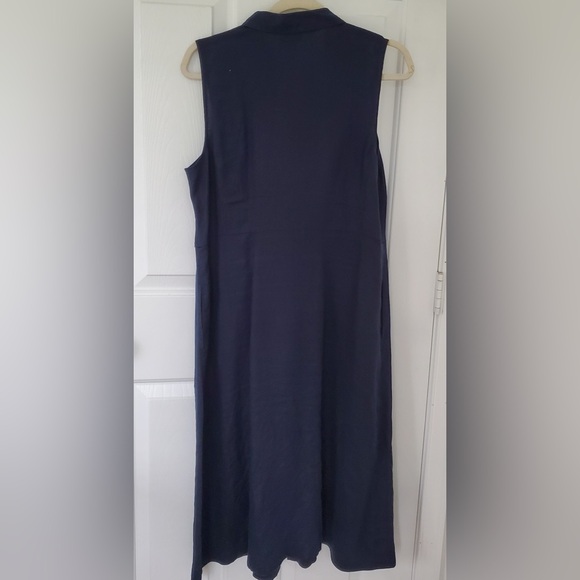 J. Jill Tie Front Shirtdress Size Medium Petite - Picture 3 of 5